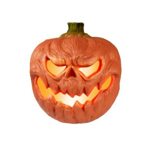 Halloween Deko Kürbis - beleuchtet - D: 18cm - flackernde LED - ink...