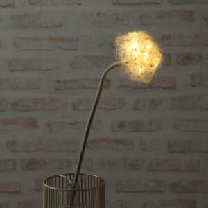 LED Pusteblume - Kunstblume - 16 warmweiße LED - H: 50cm - Batterie...