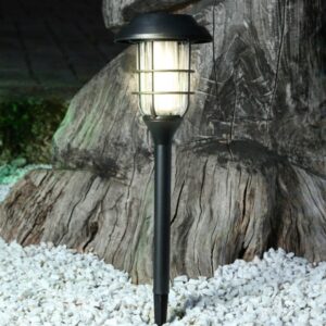 LED Solar Wegleuchte - Gartenfackel - Kunststoff - simulierter Flam...