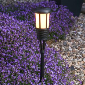 LED Solar Fackel FLAME - Gartenfackel - simulierter Flammeneffekt -...