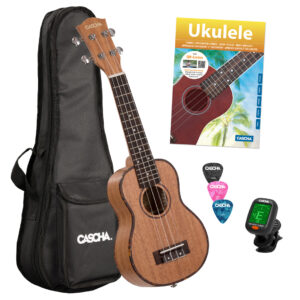 Ukulele Set Cascha Mahagoni Sopran HH2027