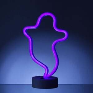 LED NEON Figur GESPENST - Neonlicht - H: 29cm - Batterie oder USB B...