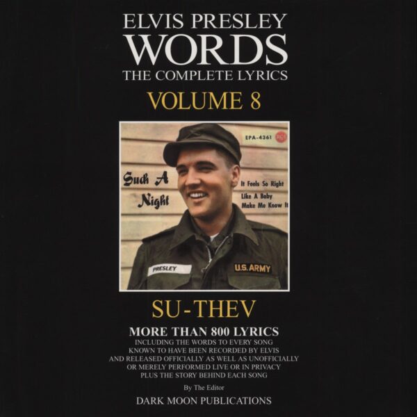 Elvis Presley - Words Vol.08 - The Complete Lyrics SU-THEV