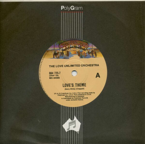 The Love Unlimited Orchestra - The Harry Simeone Chorale ‎ - Love's Theme - The Little Drummer Boy (7inch