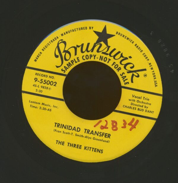 The Three Kittens - Trinidad Transfer - Cat An' Mouse (7inch