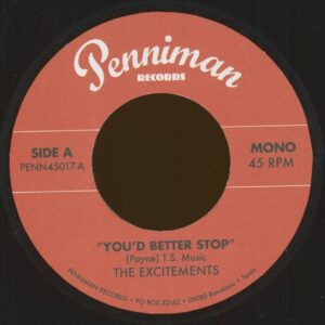 The Excitements - You'd Better Stop - From Now On (7inch