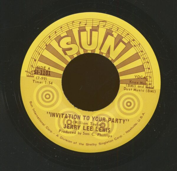 Jerry Lee Lewis - Invitation To You Party - I Could Never Be Ashamed Of You (7inch