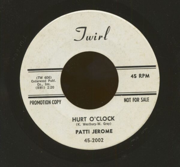 Patti Jerome - Hurt O'Clock - Lonely Little Mansion (7inch