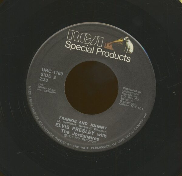 Elvis Presley - Frankie And Johnny - They Remind Me Too Much Of You (7inch