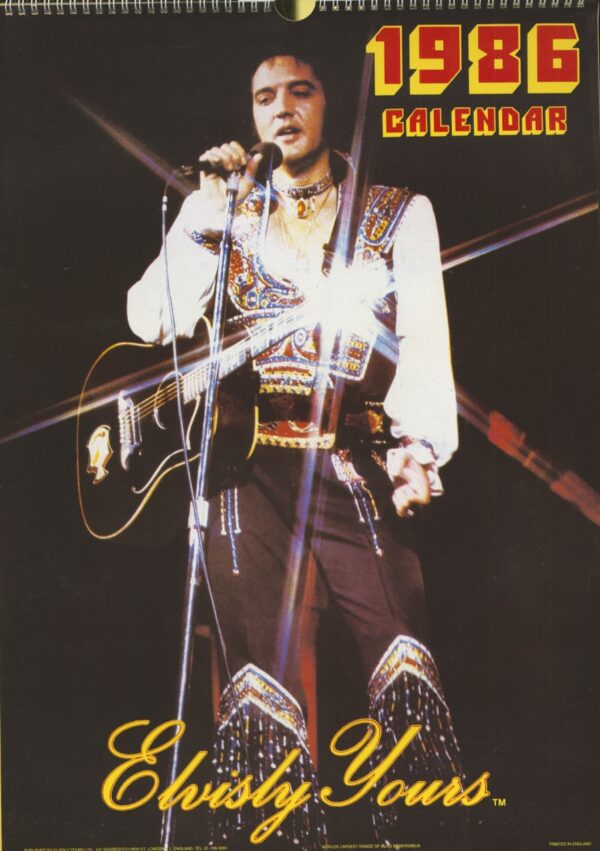 Elvis Presley - Elvis Presley - Elvisly Yours - 1986 Calendar