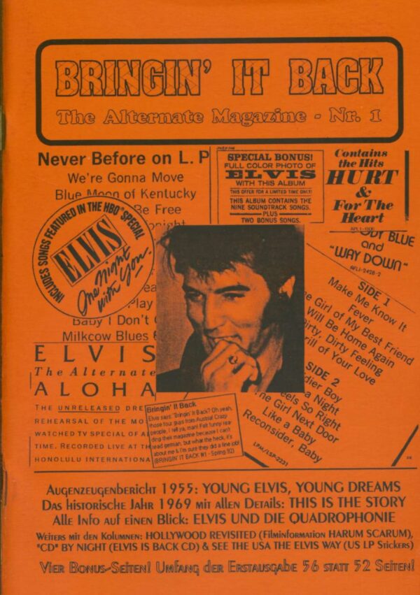 Elvis Presley - Bringin' It Back - The Alternate Magazine- Nr.1