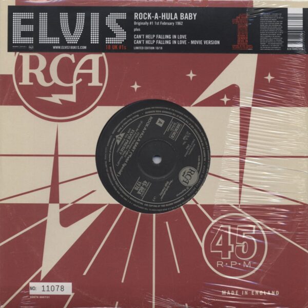 Elvis Presley - 18 UK #1s Vol.10 - Rock-A-Hula-Baby (10inch