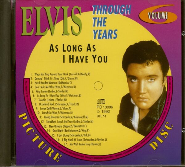 Elvis Presley - Through The Years Vol.6 - As Long As I Have You (CD)