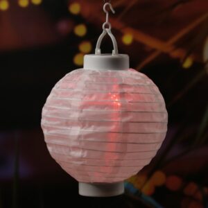 LED Solar Lampion - Flammeneffekt - RGB Farbwechsel - H: 23cm - D: ...