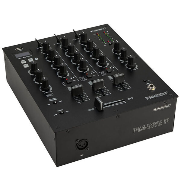 Omnitronic PM-322P 3-Channel with Bluetooth and USB Player DJ-Mixer