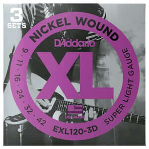 D'Addario EXL120-3D Nickel Wound .009-042 Saiten E-Gitarre