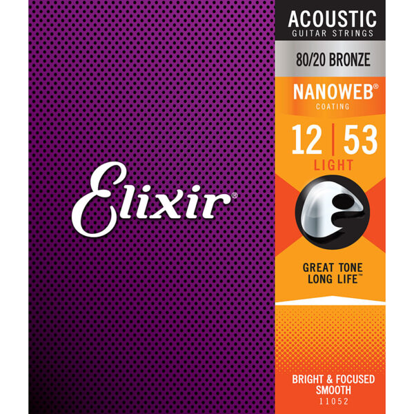 Elixir Nanoweb Bronze Light .012-053 Saiten Westerngitarre