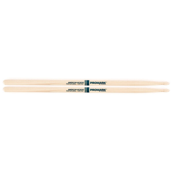 Promark Classic Forward Raw Hickory 7A Oval Wood Tip Drumsticks