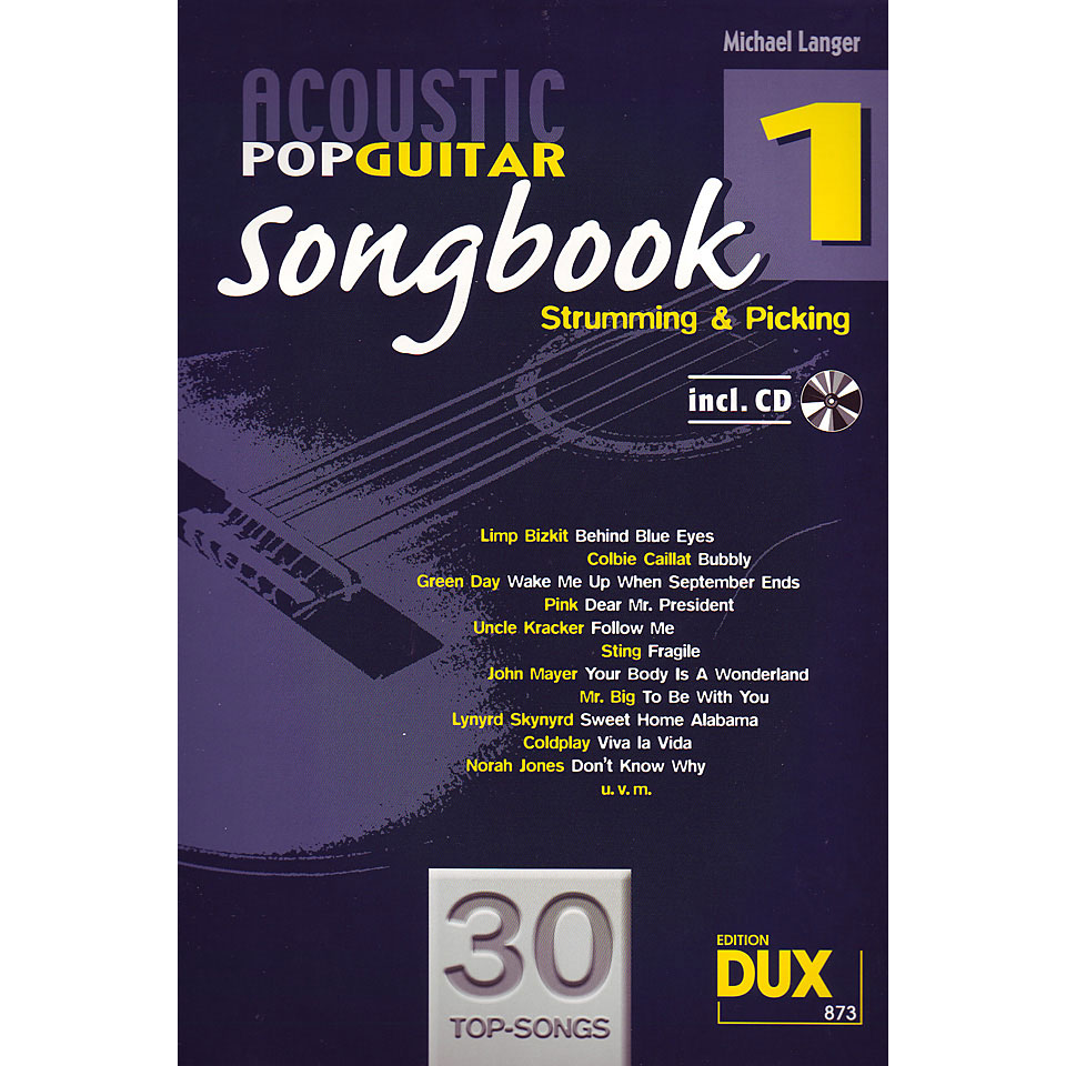 Dux Acoustic Pop Guitar Songbook 1 Notenbuch