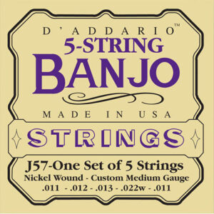 D'Addario J57 5-String Banjo Saiten Zupfinstrument