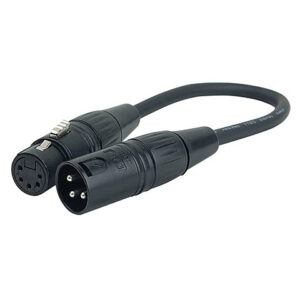 DAP Audio 3 pin XLR Male to 5 pin XLR Female Steuerkabel