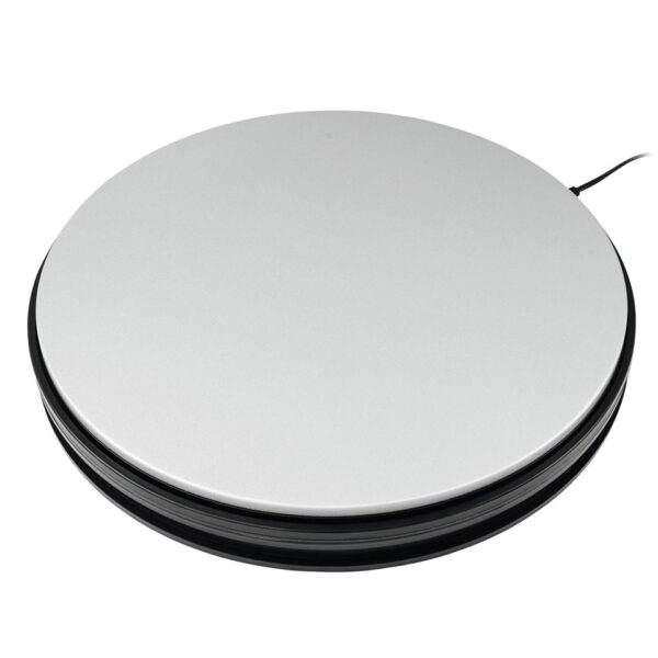 Europalms Rotary Plate 25 cm up to 25 kg silver Deko