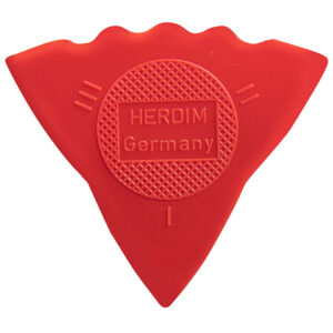 Herdim 3-Gauge Pick Red Nylon (12 pcs) Plektrum