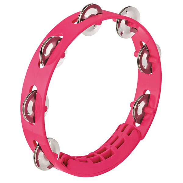 Nino 8" Strawberry Pink ABS Compact Tambourine Tambourin