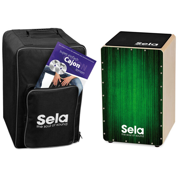 Sela Varios SE 063 Green Cajon Bundle Cajon