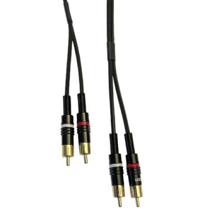 AudioTeknik Dual RCA > RCA 1m Audiokabel