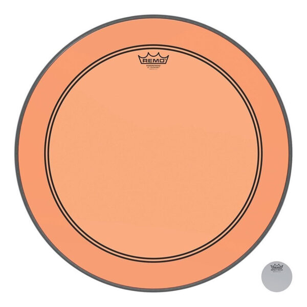 Remo Colortone Powerstroke 3 Clear 20" Orange Bass Drum Head