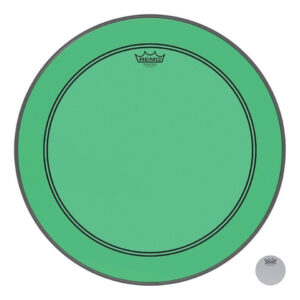 Remo Colortone Powerstroke 3 Clear 20" Green Bass Drum Head