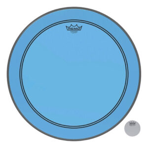 Remo Colortone Powerstroke 3 Clear 20" Blue Bass Drum Head