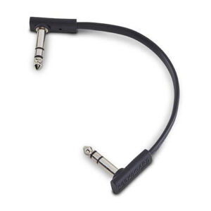 RockBoard Flat TRS Cable Black 15 cm Patchkabel