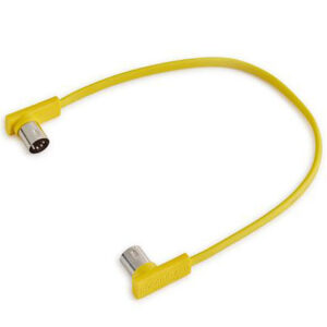 RockBoard Flat MIDI Cable 30 cm Yellow MIDI-Kabel