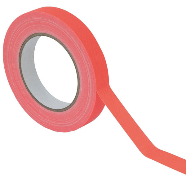 Eurolite Gaffa Tape 19 mm neon-orange uv active Klebeband