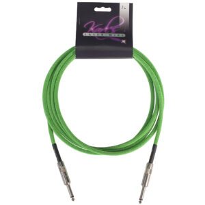 Karl's Laser-Wire 6m K/K neon green Instrumentenkabel