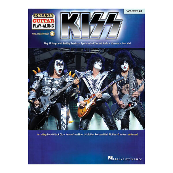 Hal Leonard Deluxe Guitar Play-Along Volume 18 - Kiss Play-Along