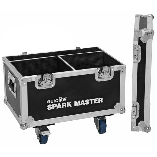 Roadinger Flightcase 2x Spark Master with wheels Lichtcase