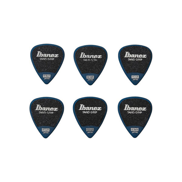 Ibanez Flat Pick Sand Grip Blue Plektrum