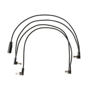 RockCable RBO CAB POWER DC4 A Flat Daisy Chain Cable 4 Outputs Angled