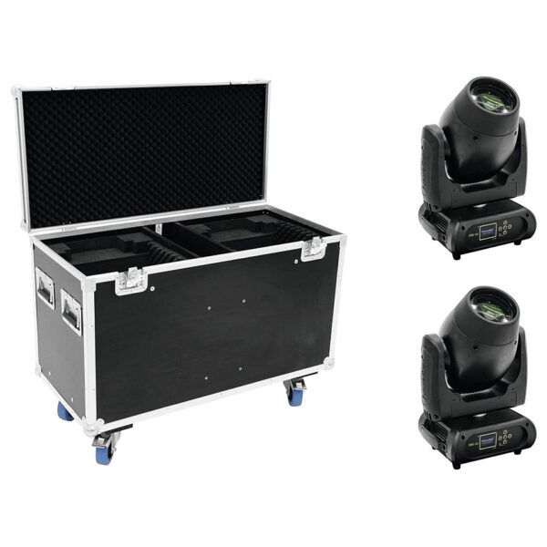 Futurelight Set 2x DMB-160 LED Moving-Head + Case Moving Head