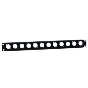 Adam Hall 19" Parts 872215 U-Shaped Rack Panel 12 Sockets 1 U with