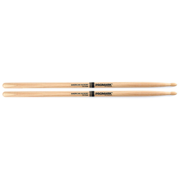 Promark Classic Forward Hickory 7A Oval Wood Tip Drumsticks