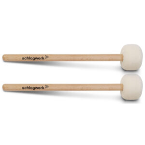 Schlagwerk Bass Mallets MA105 Felt Head Pair Orff Schlägel