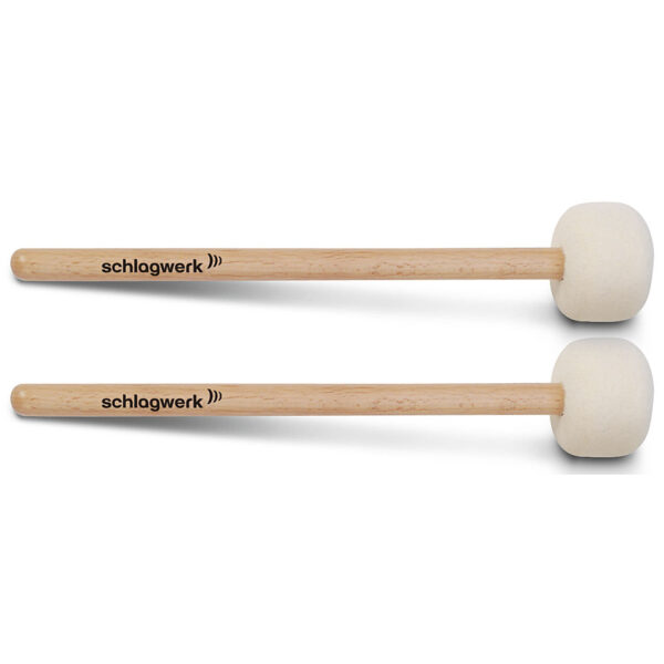 Schlagwerk Bass Mallets MA105 Felt Head Pair Orff Schlägel