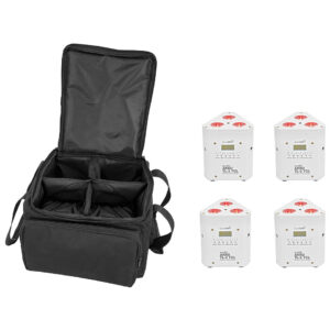 Eurolite Set 4x AKKU TL-3 TCL wh + SB-4 Soft-Bag Akkuleuchte