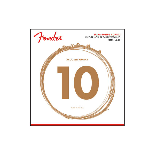 Fender 860XL Phosphor Bronze Dura Tone® Coated 10-48 Saiten