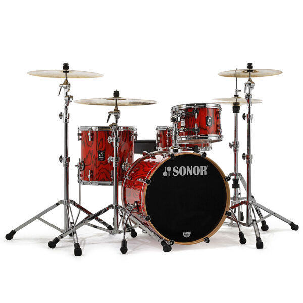 Sonor ProLite 20" Fiery Red 3 Pcs. Shell Set With Mount Schlagzeug