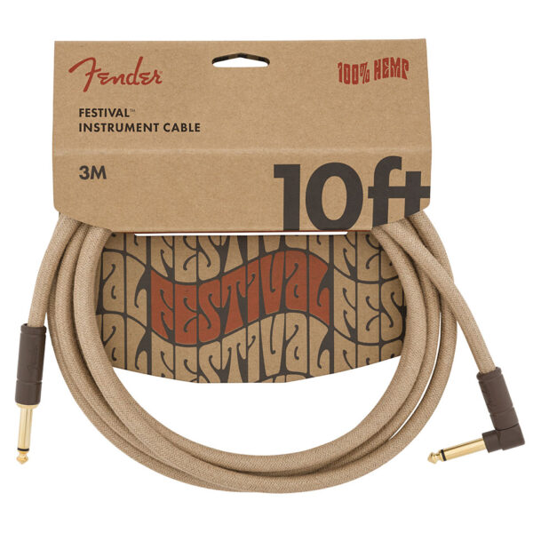 Fender Festival Hemp Natur 3 m Instrumentenkabel